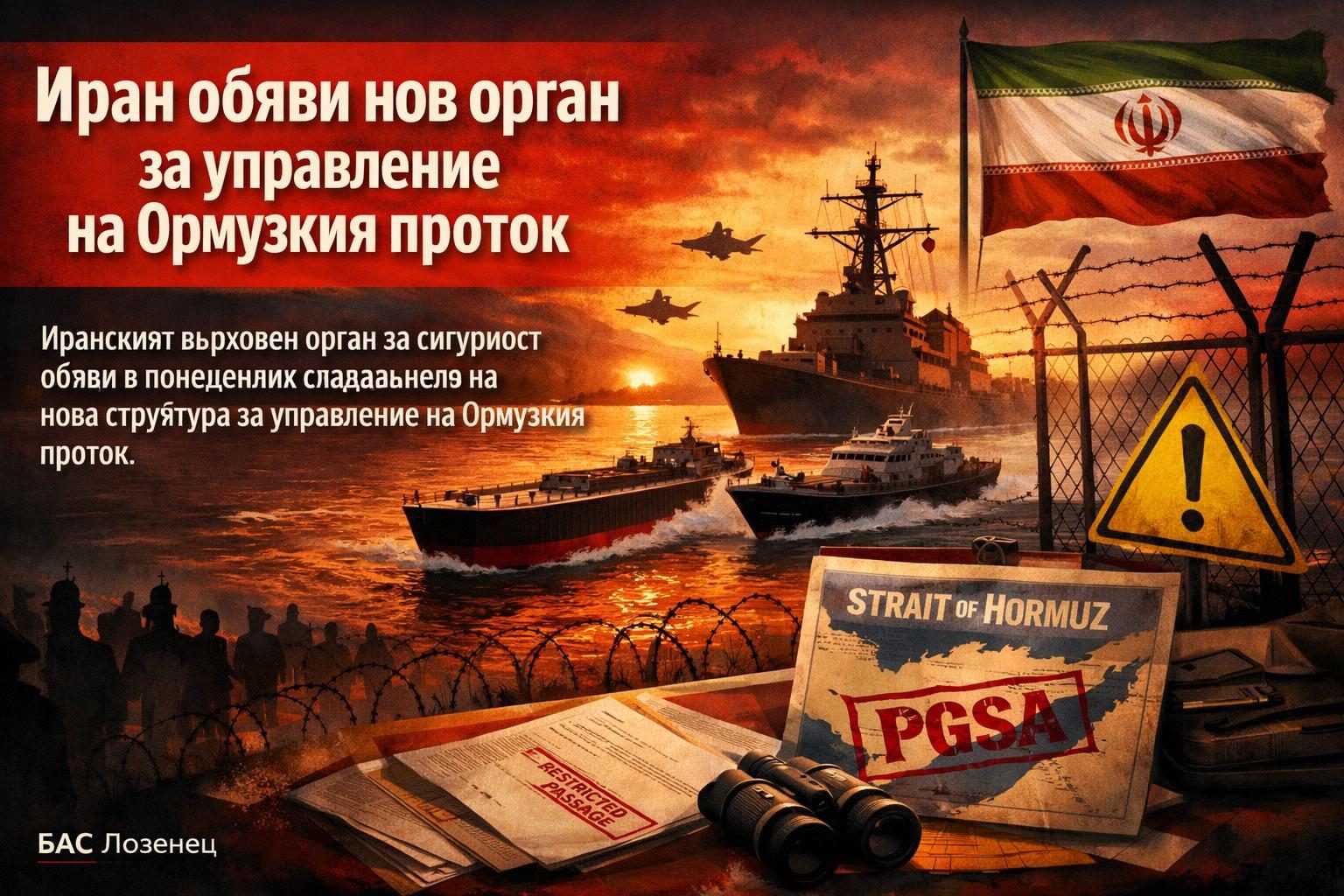 Иран обяви нов орган за управление на Ормузкия проток