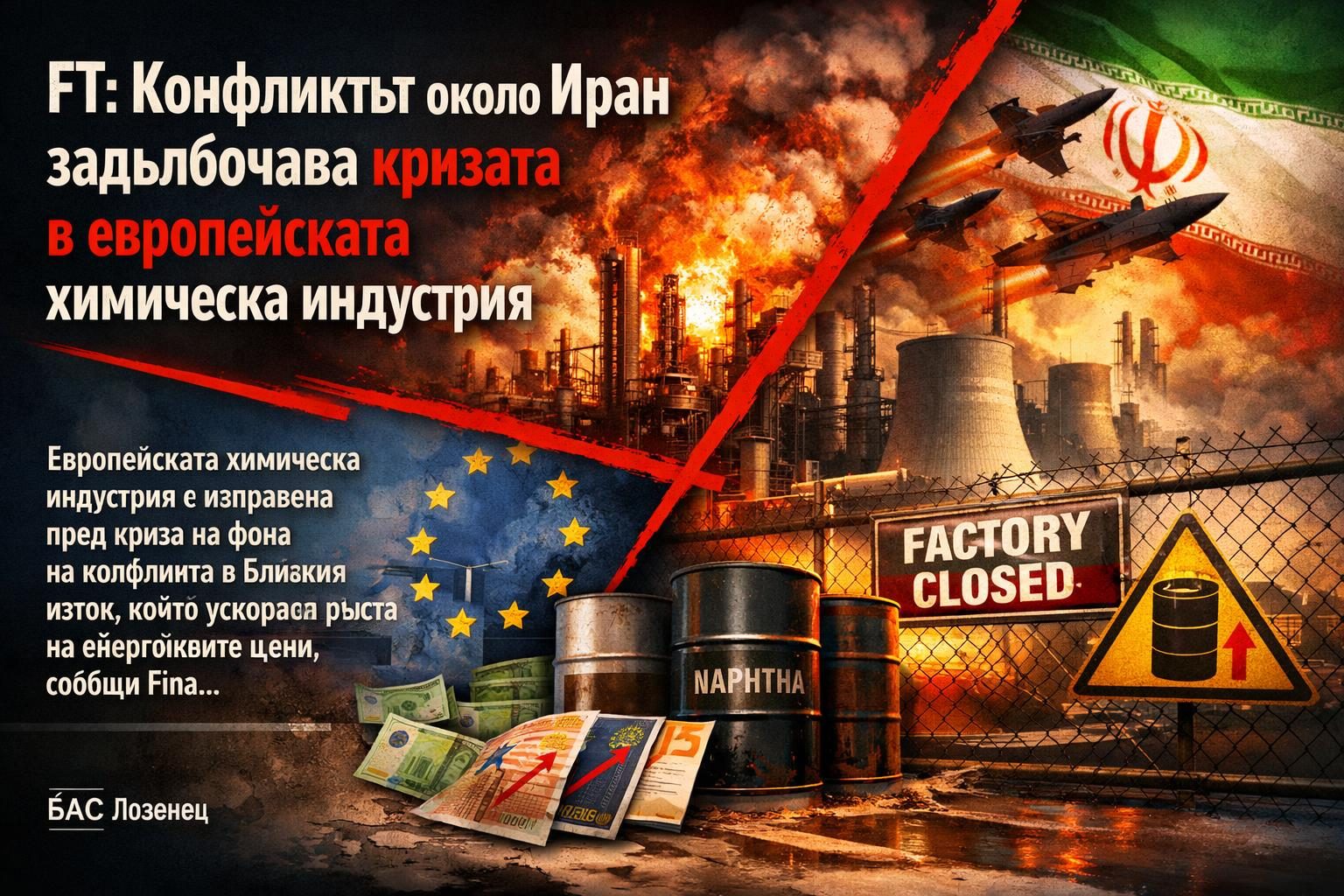 FT: Конфликтът около Иран задълбочава кризата в европейската химическа индустрия