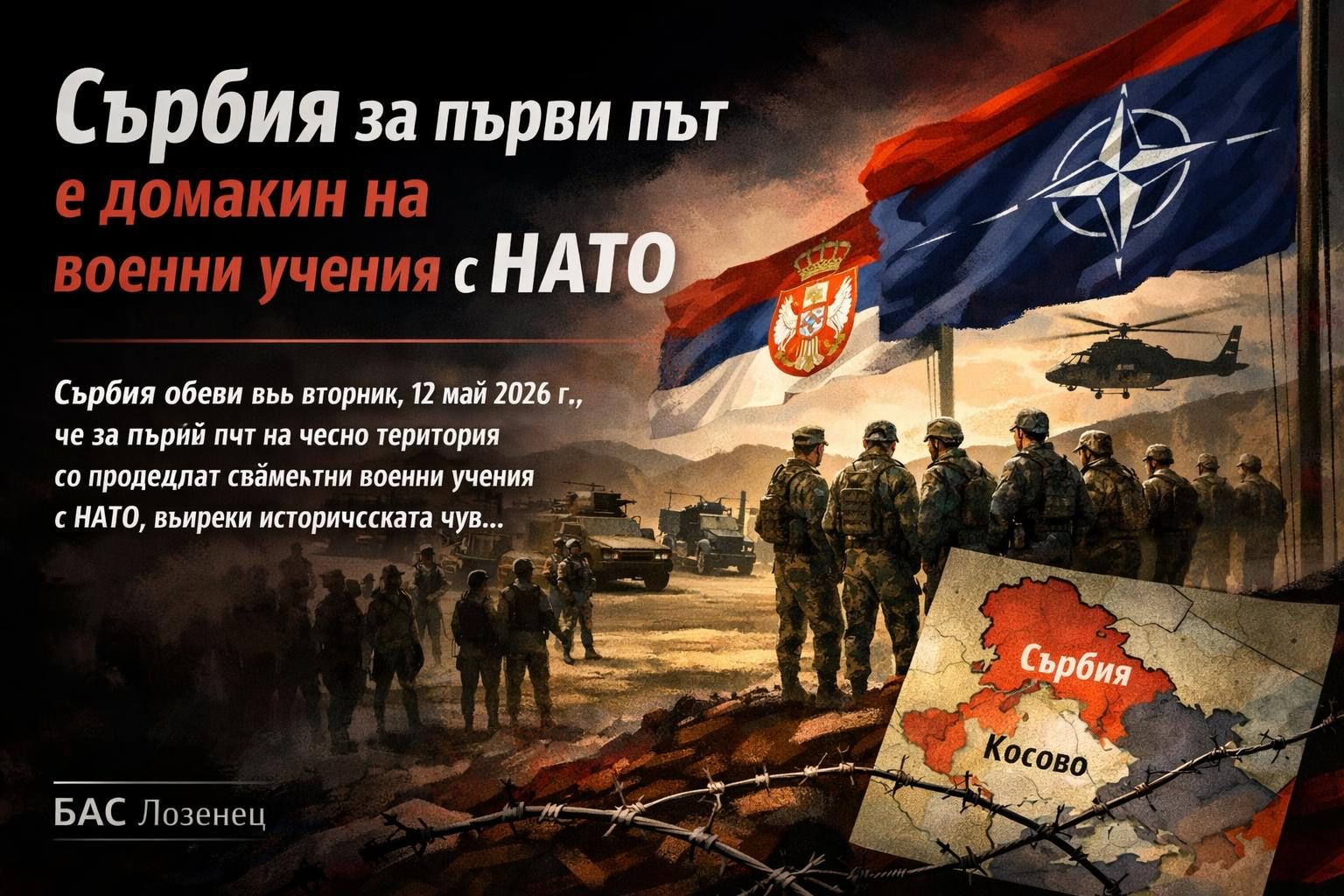 Сърбия за първи път е домакин на военни учения с НАТО