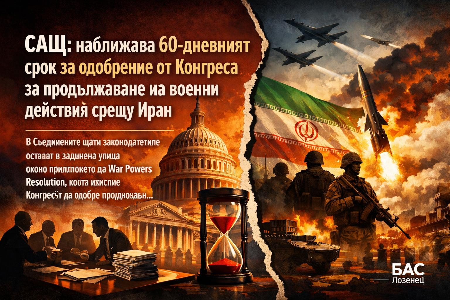 САЩ: наближава 60-дневният срок за одобрение от Конгреса за продължаване на военни действия срещу Иран