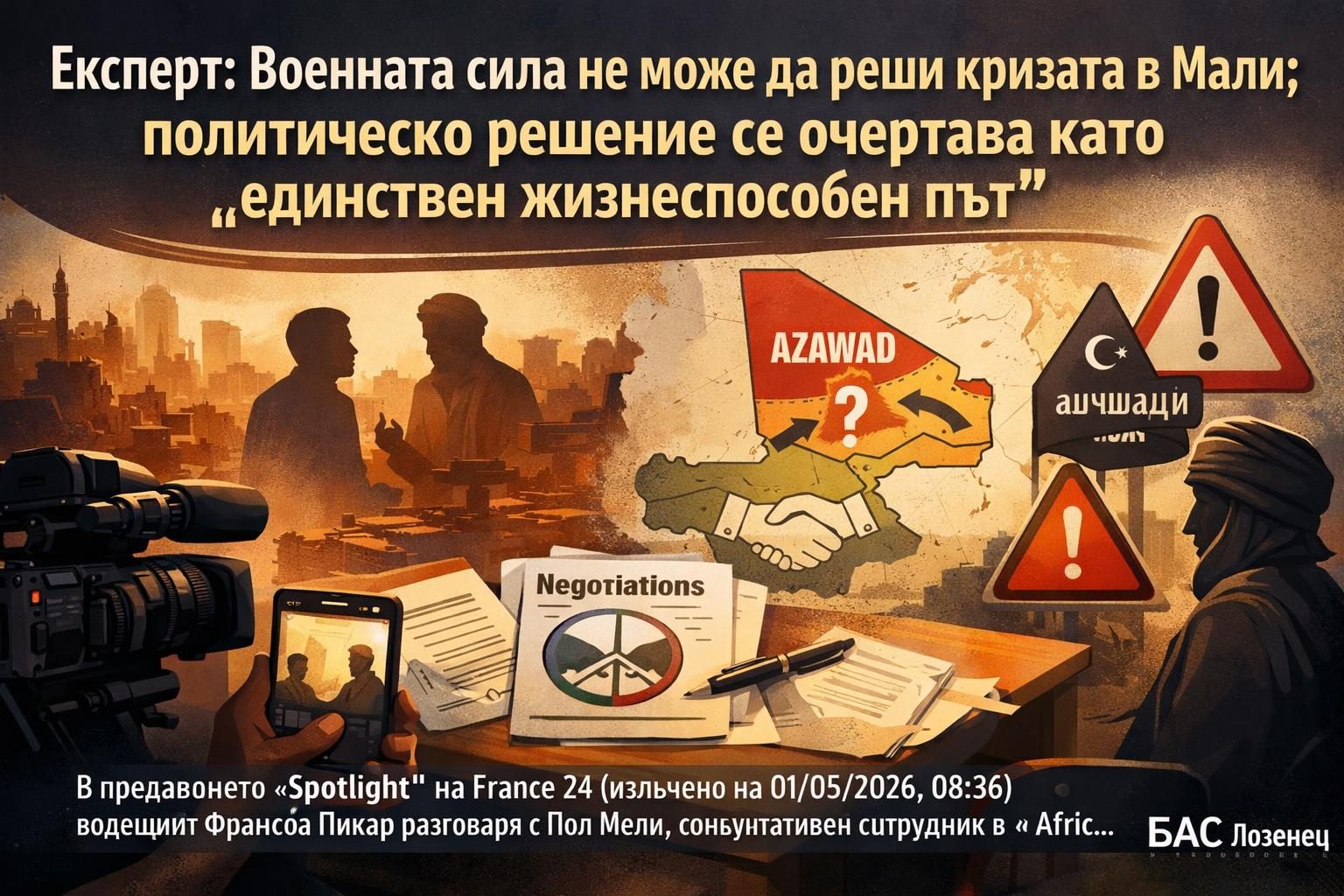 Експерт: Военната сила не може да реши кризата в Мали; политическо решение се очертава като „единствен жизнеспособен път“