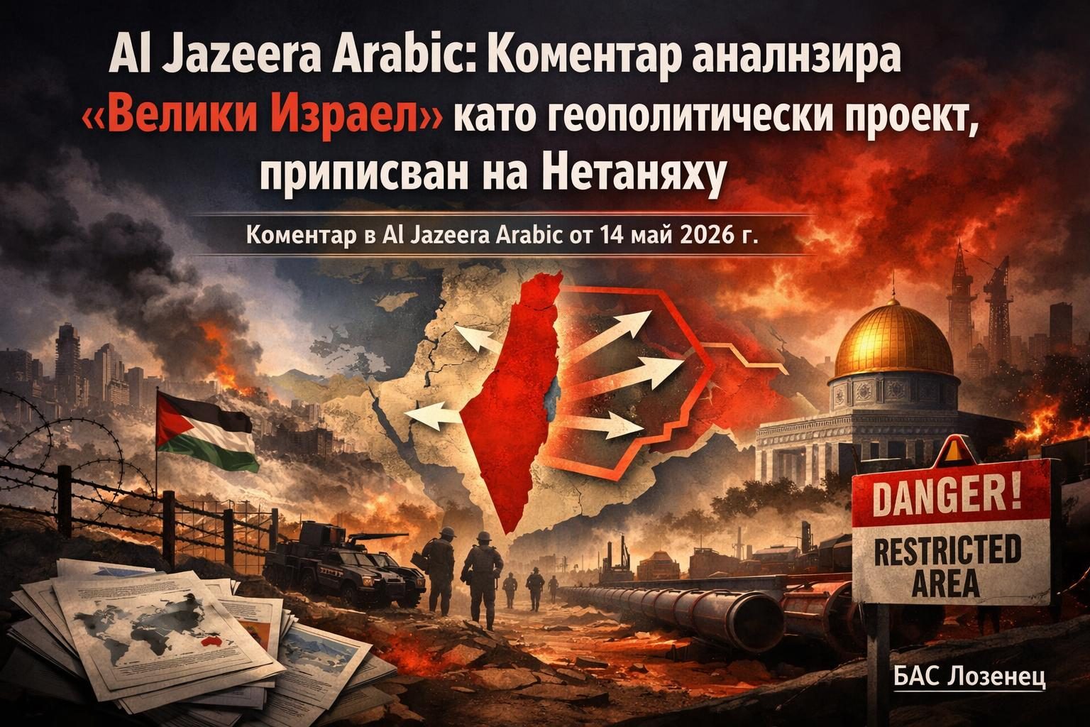 Al Jazeera Arabic: Коментар анализира „Велики Израел“ като геополитически проект, приписван на Нетаняху