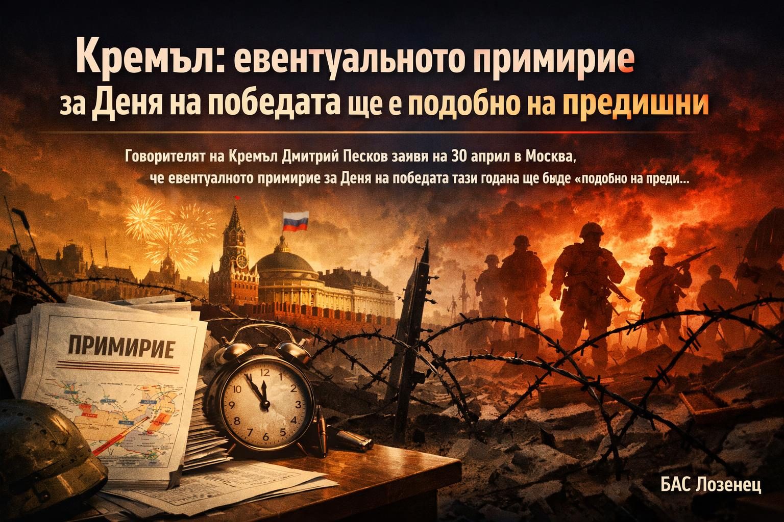 Кремъл: евентуалното примирие за Деня на победата ще е подобно на предишни