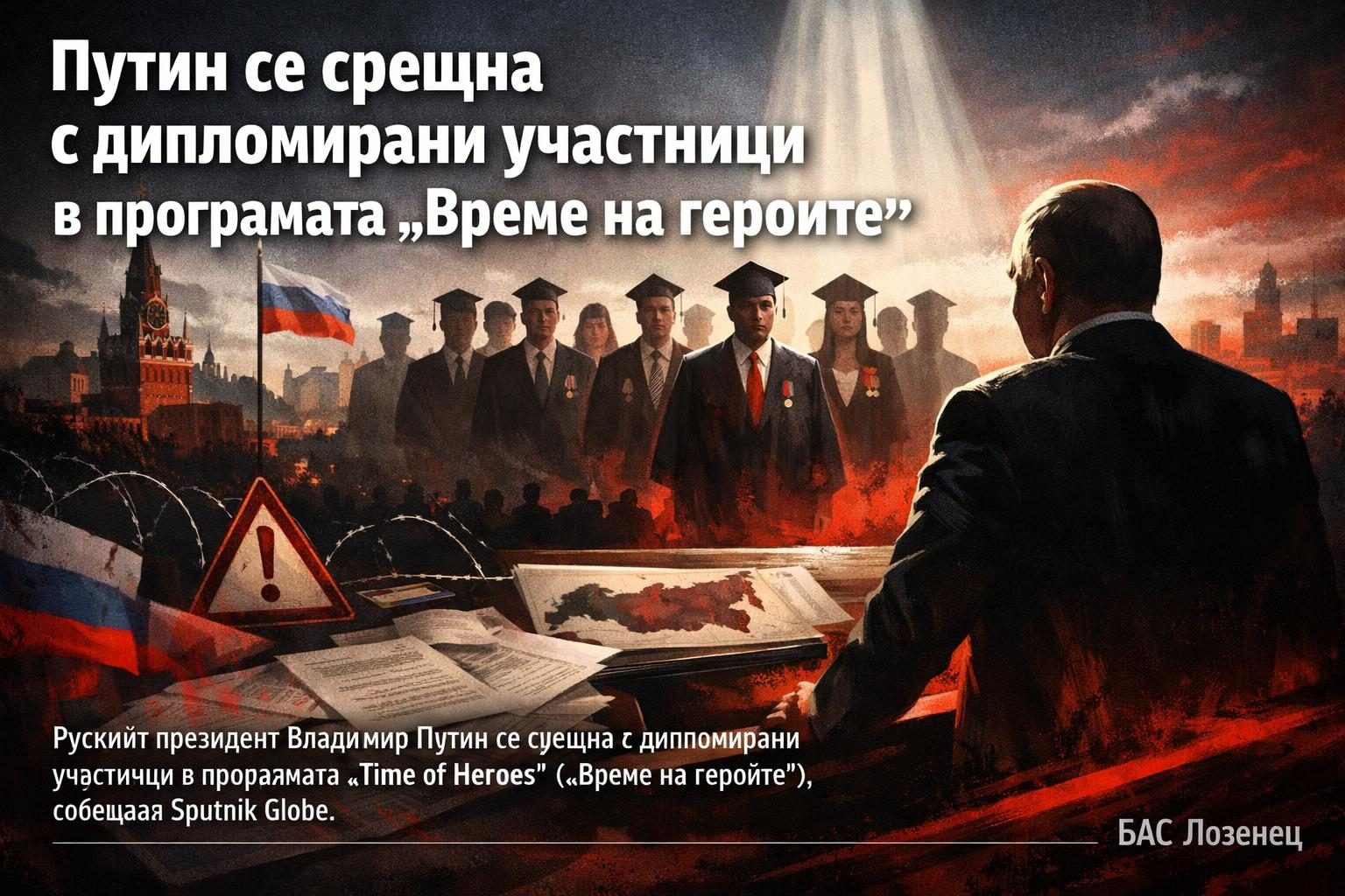 Путин се срещна с дипломирани участници в програмата „Време на героите“
