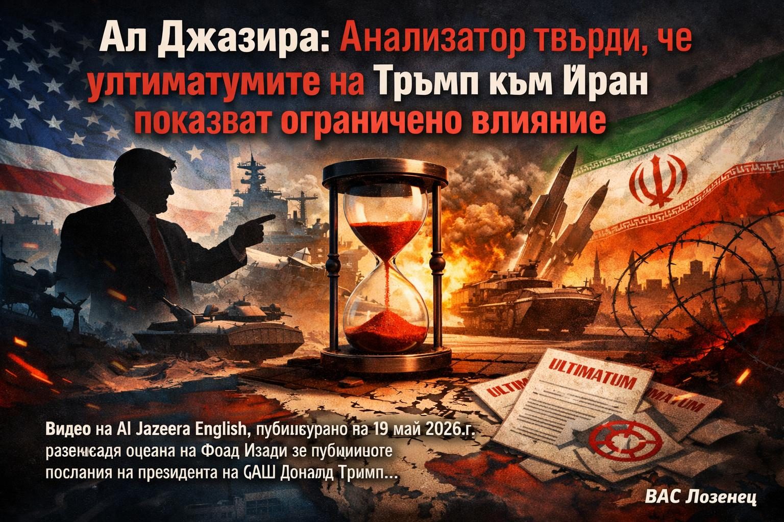 Ал Джазира: Анализатор твърди, че ултиматумите на Тръмп към Иран показват ограничено влияние