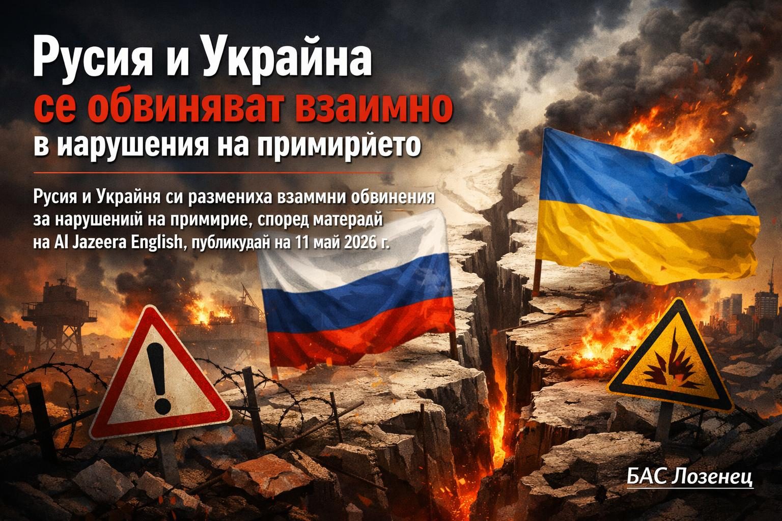 Русия и Украйна се обвиняват взаимно в нарушения на примирието