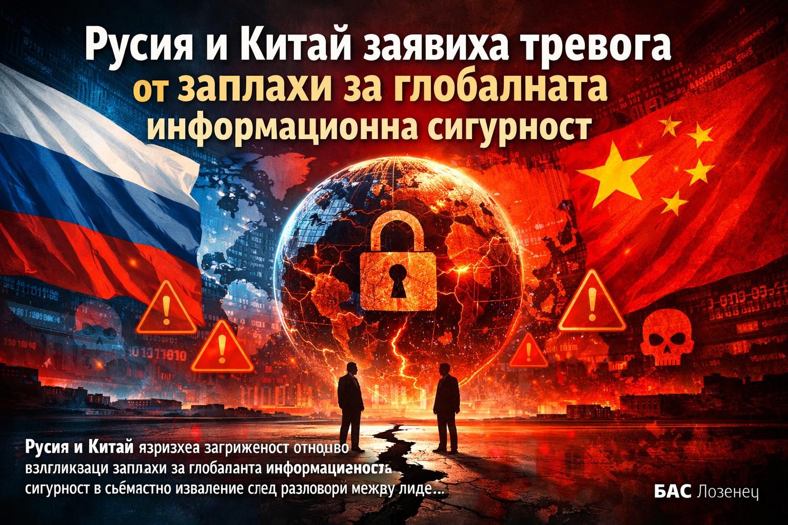 Русия и Китай заявиха тревога от заплахи за глобалната информационна сигурност