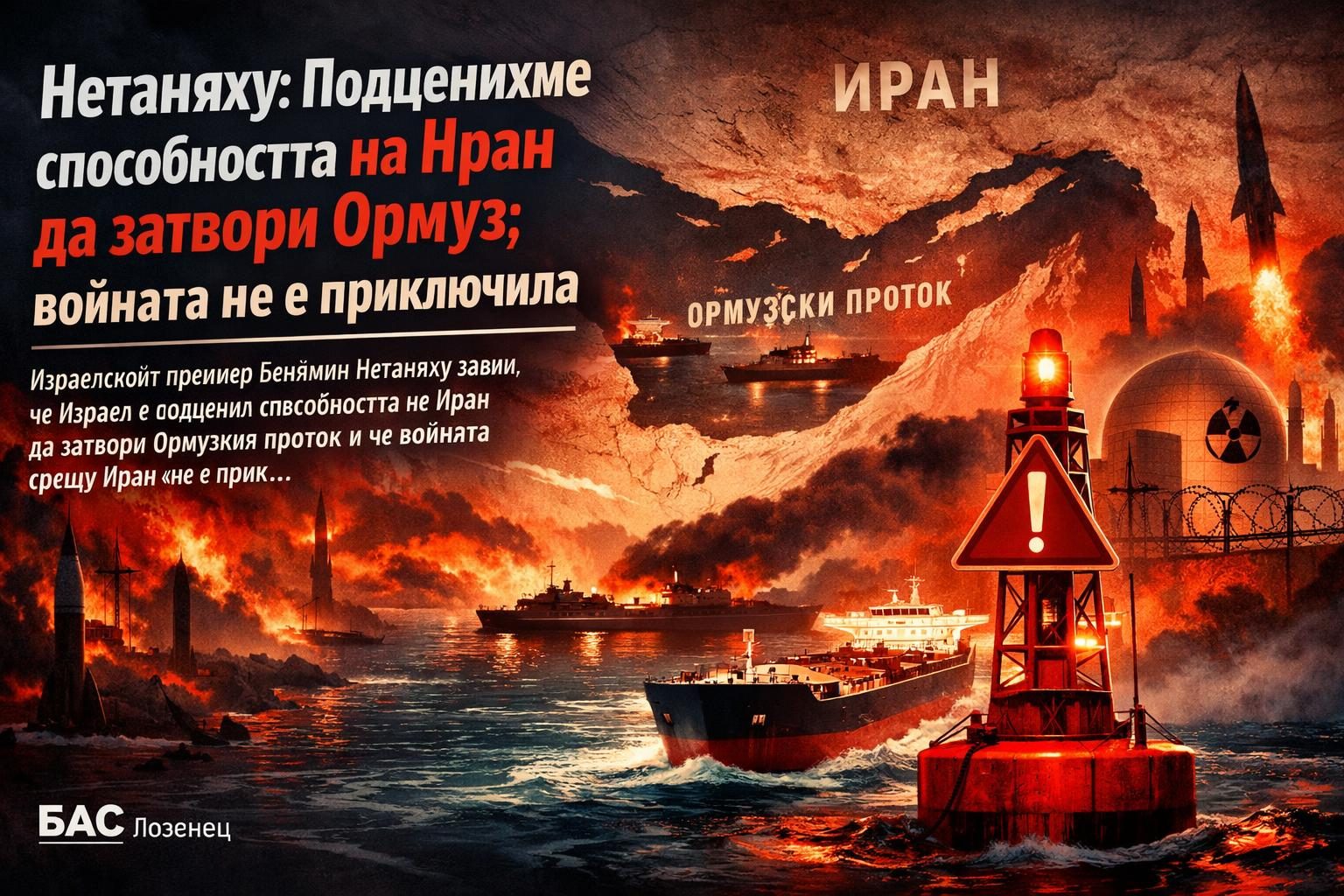 Нетаняху: Подценихме способността на Иран да затвори Ормуз; войната не е приключила