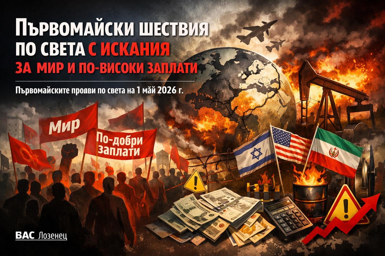 Първомайски шествия по света с искания за мир и по-високи заплати