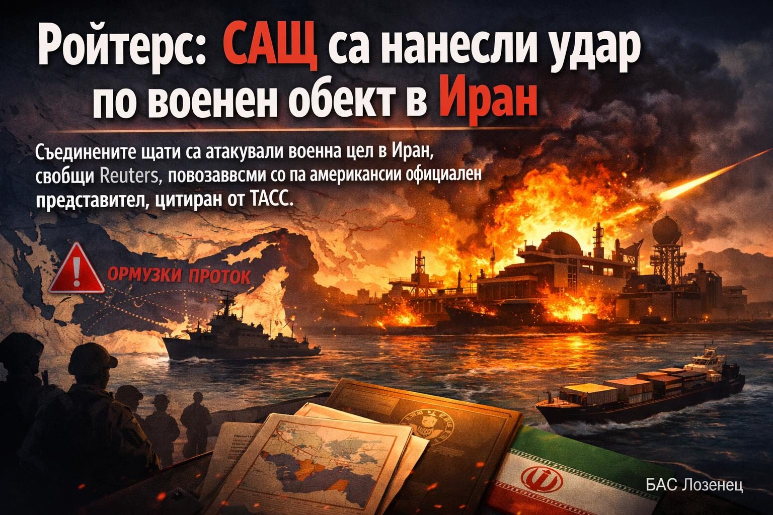 Ройтерс: САЩ са нанесли удар по военен обект в Иран