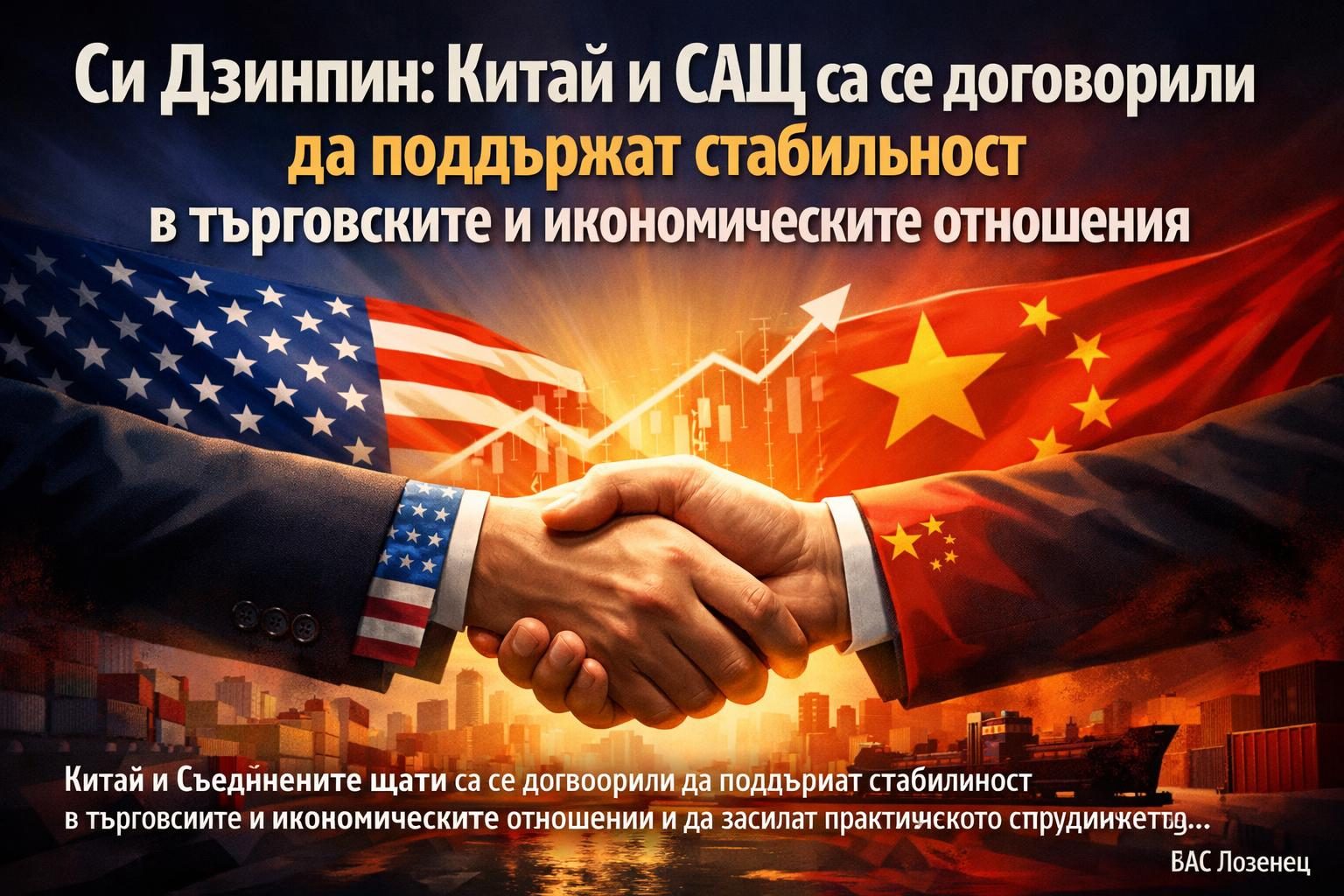Си Дзинпин: Китай и САЩ са се договорили да поддържат стабилност в търговските и икономическите отношения