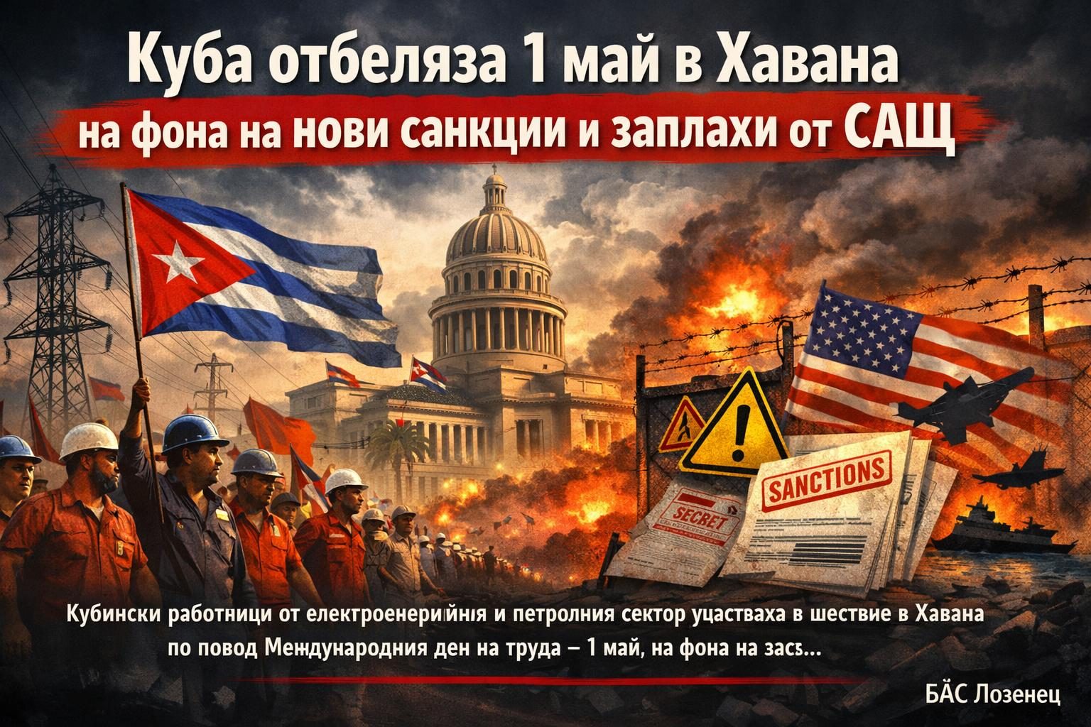 Куба отбеляза 1 май в Хавана на фона на нови санкции и заплахи от САЩ