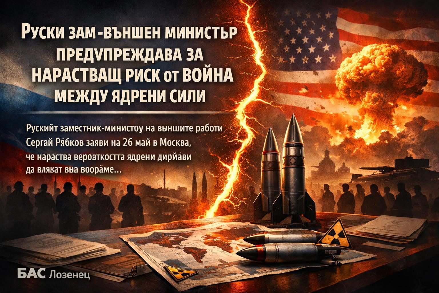 Руски зам.-външен министър предупреждава за нарастващ риск от война между ядрени сили