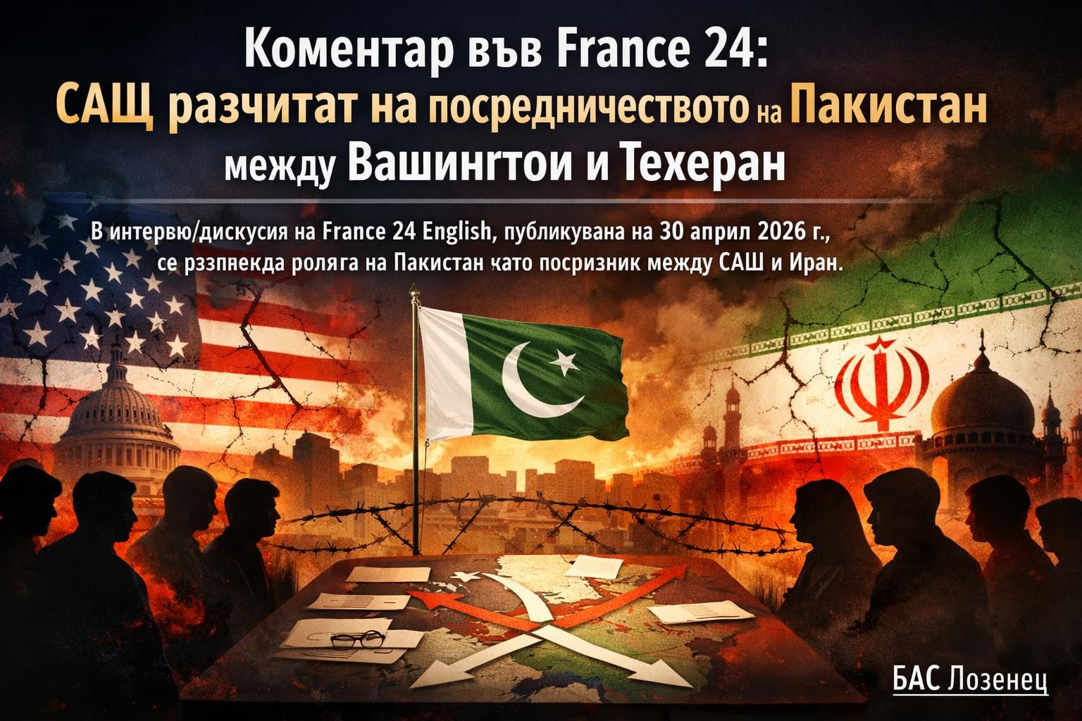 Коментар във France 24: САЩ разчитат на посредничеството на Пакистан между Вашингтон и Техеран