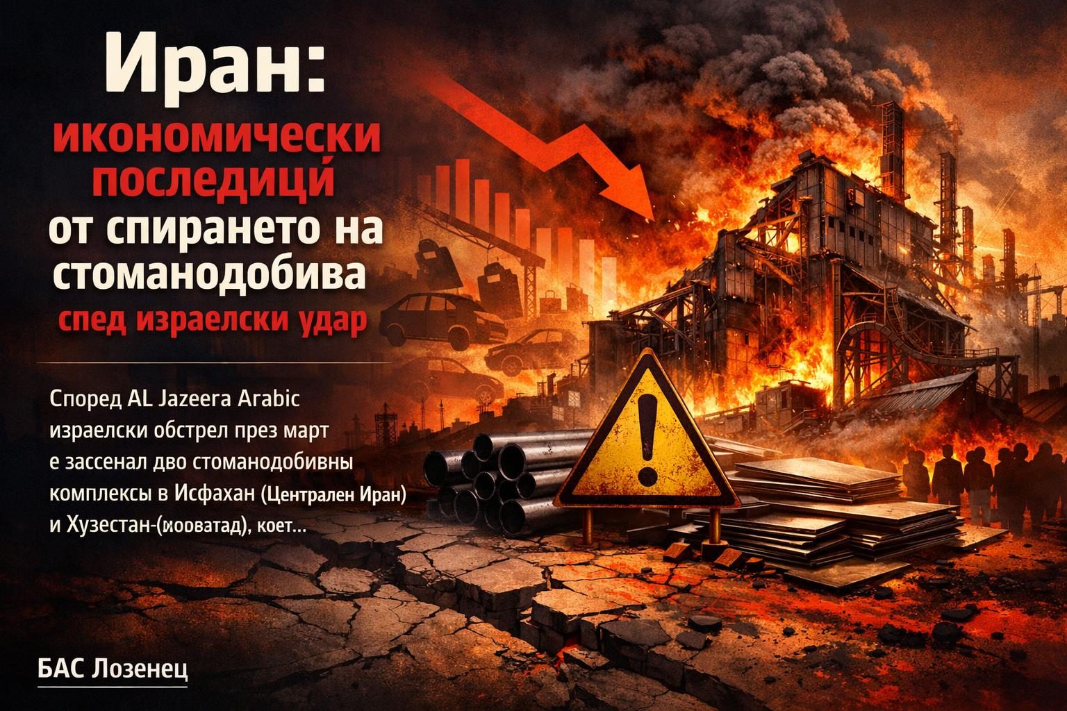 Иран: икономически последици от спирането на стоманодобива след израелски удар