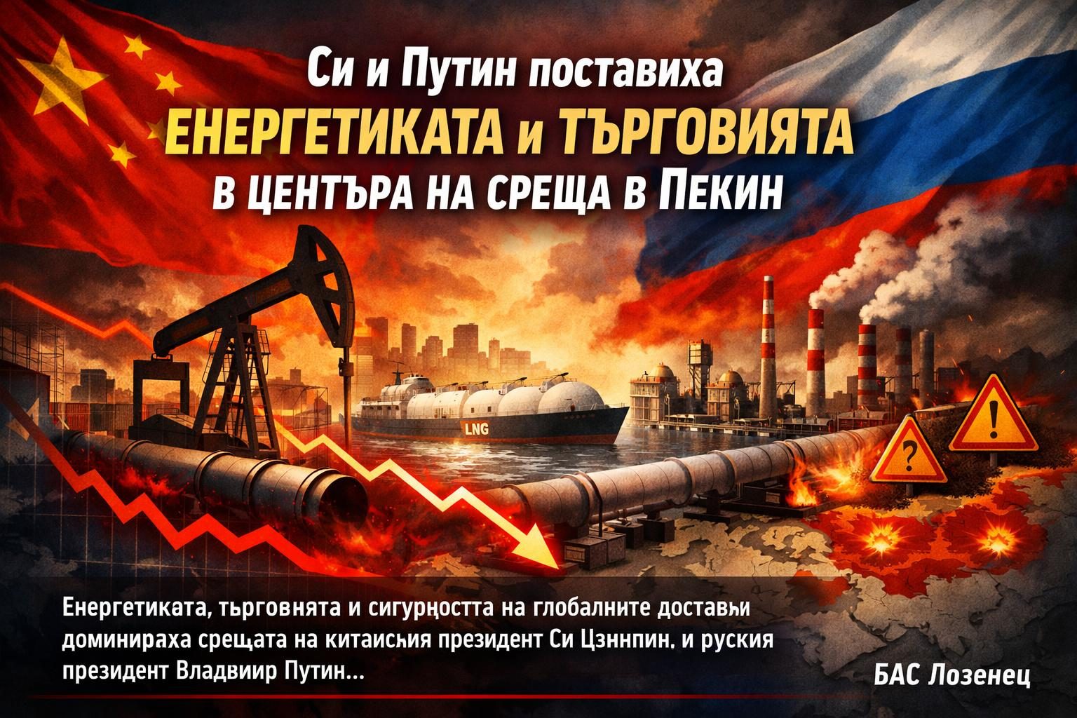 Си и Путин поставиха енергетиката и търговията в центъра на среща в Пекин