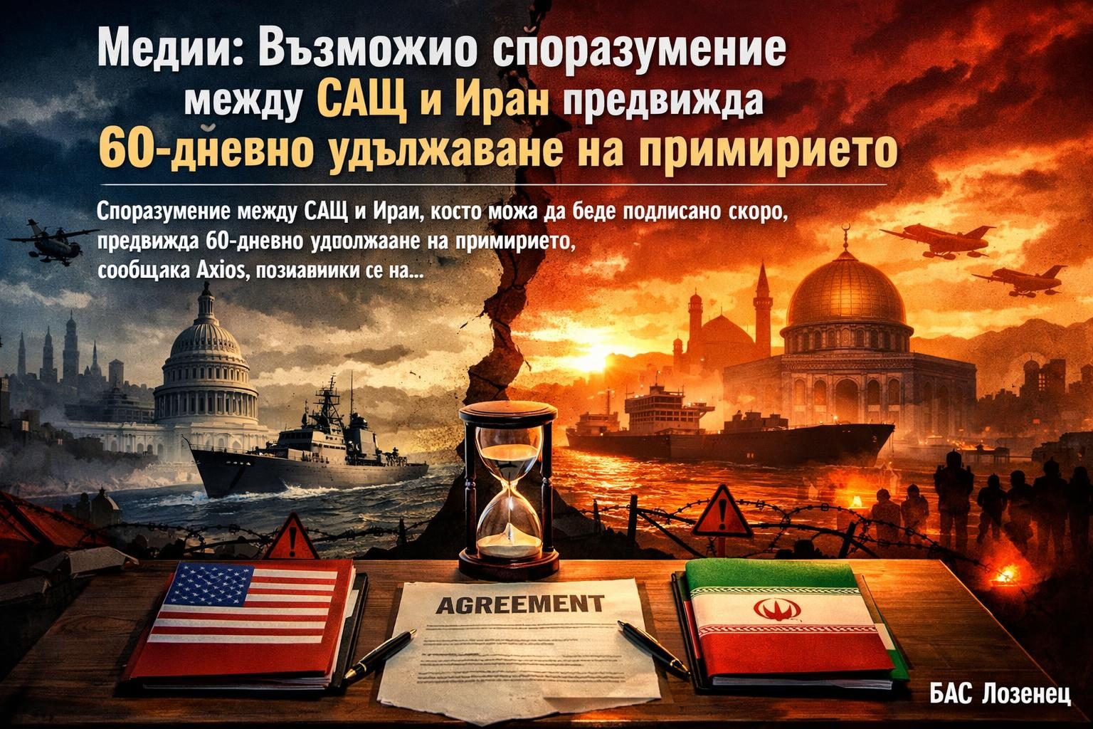 Медии: Възможно споразумение между САЩ и Иран предвижда 60-дневно удължаване на примирието