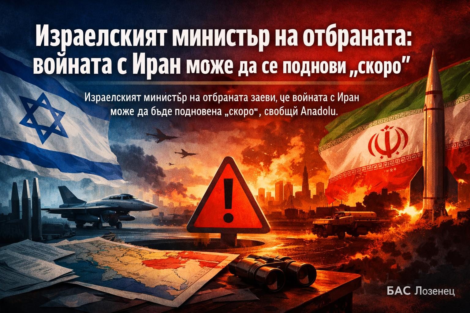 Израелският министър на отбраната: войната с Иран може да се поднови „скоро“
