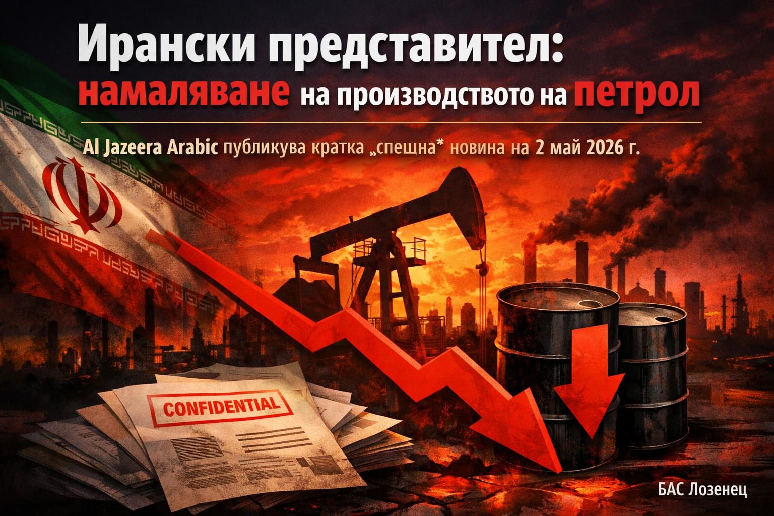 Ирански представител: намаляване на производството на петрол