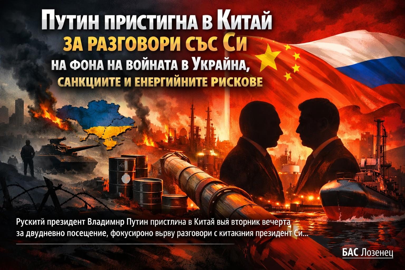 Путин пристигна в Китай за разговори със Си на фона на войната в Украйна, санкциите и енергийните рискове