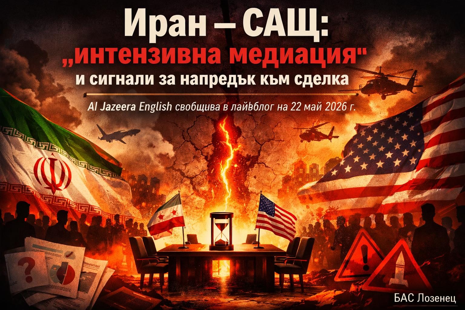 Иран – САЩ: „интензивна медиация“ и сигнали за напредък към сделка