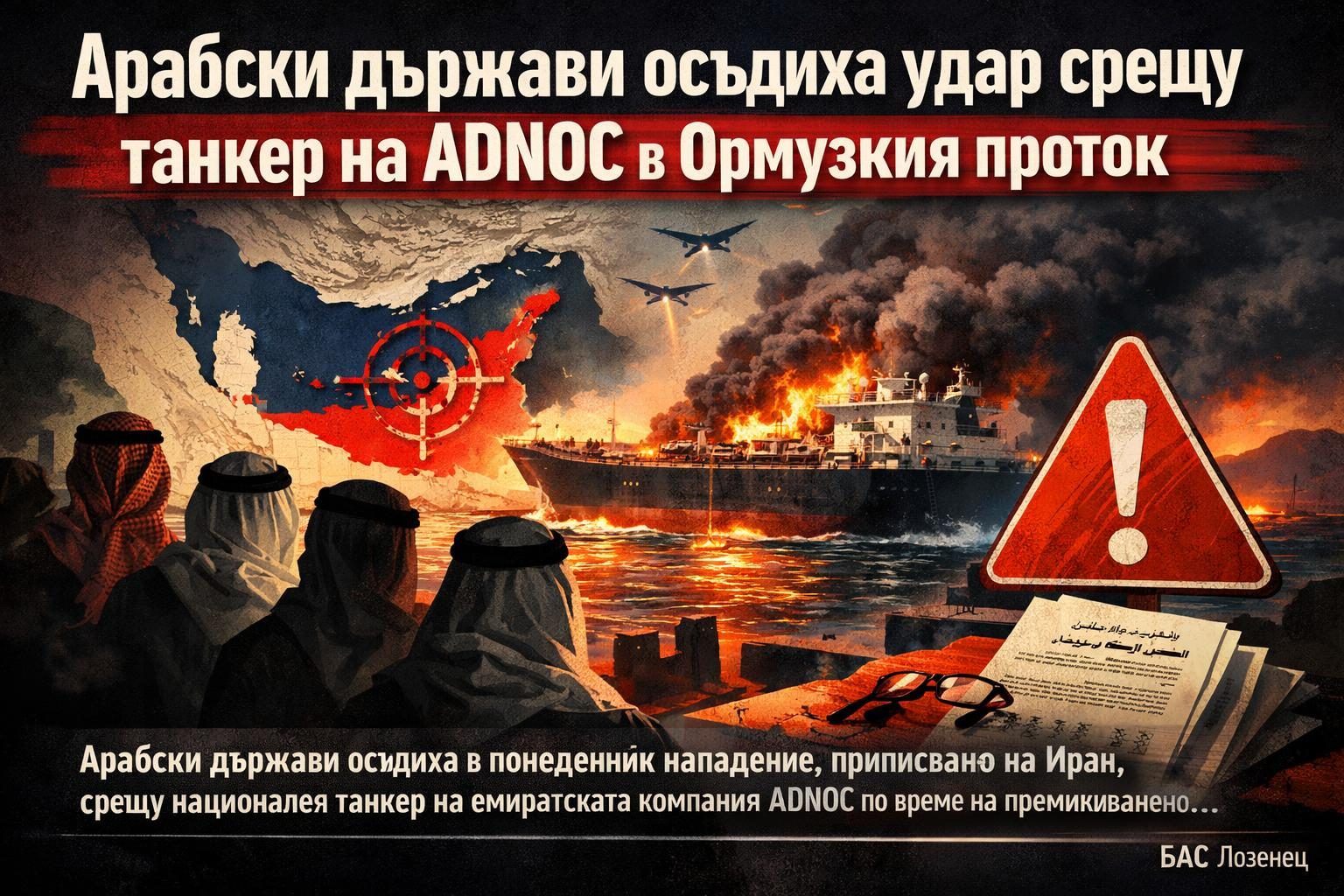 Арабски държави осъдиха удар срещу танкер на ADNOC в Ормузкия проток