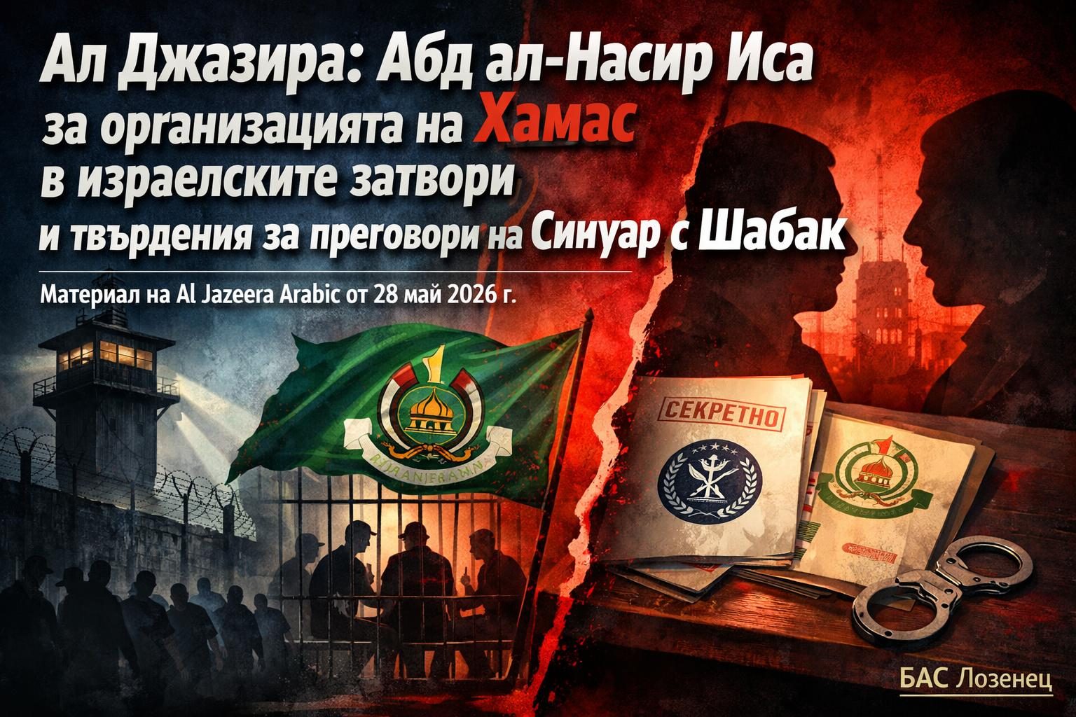 Ал Джазира: Абд ал-Насир Иса за организацията на Хамас в израелските затвори и твърдения за преговори на Синуар с Шабак