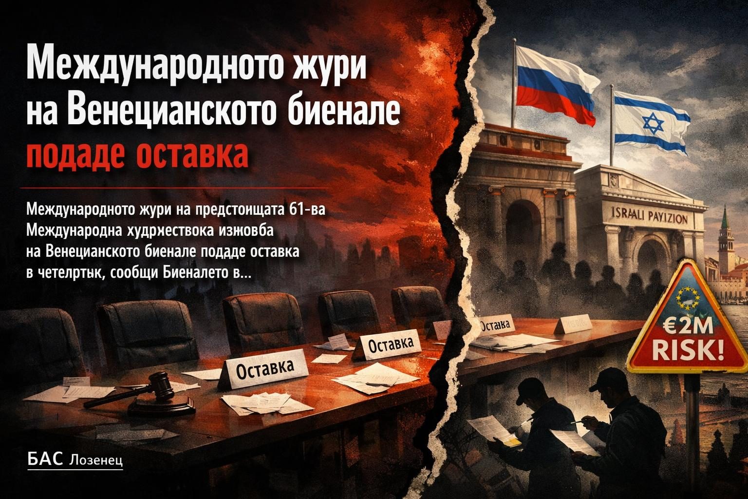 Международното жури на Венецианското биенале подаде оставка