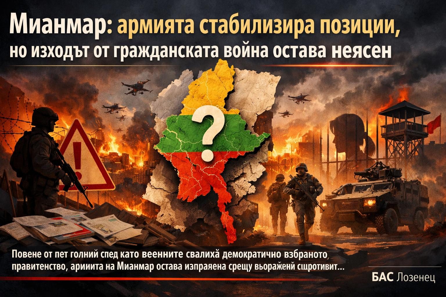 Мианмар: армията стабилизира позиции, но изходът от гражданската война остава неясен