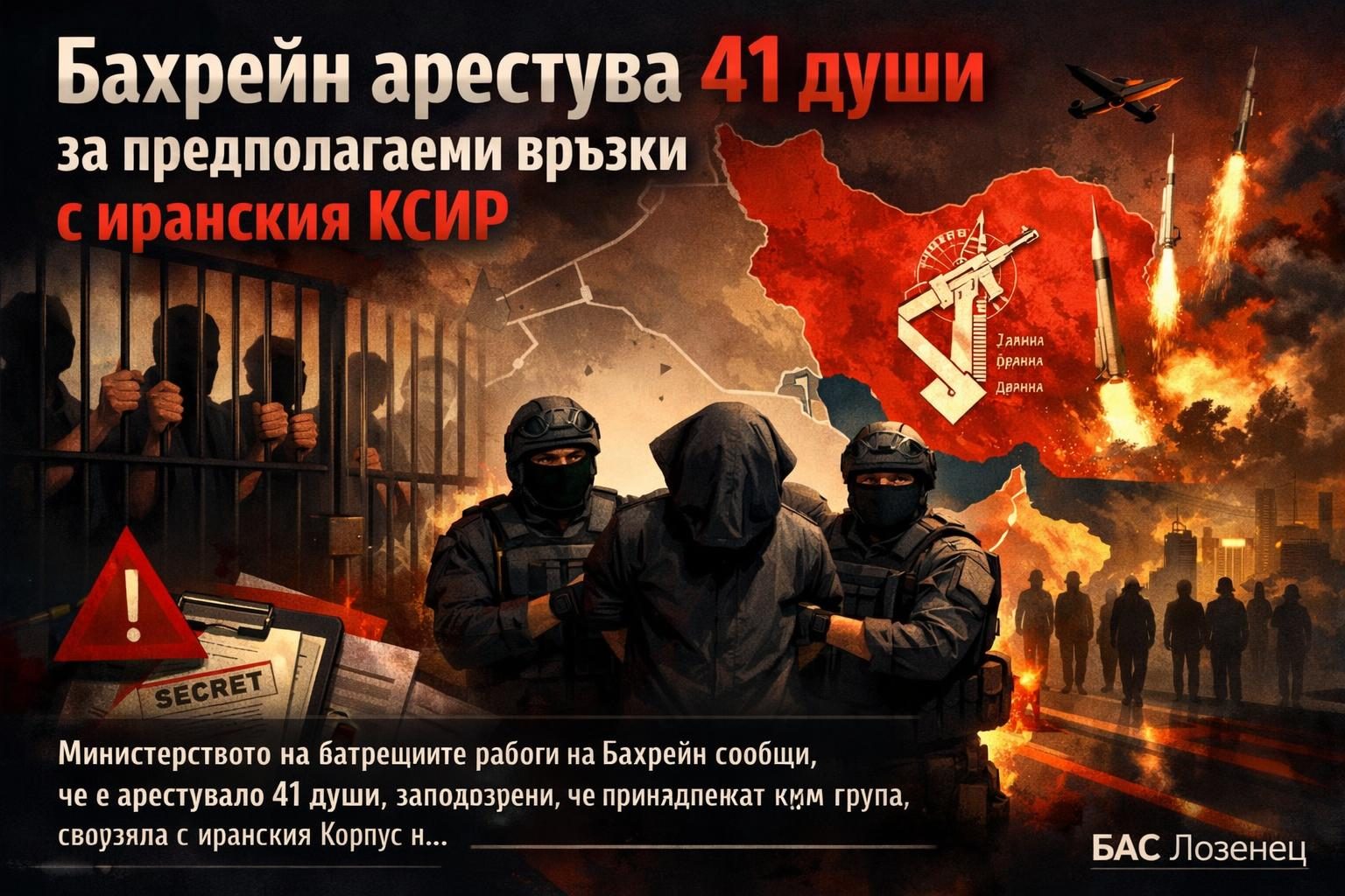 Бахрейн арестува 41 души за предполагаеми връзки с иранския КСИР