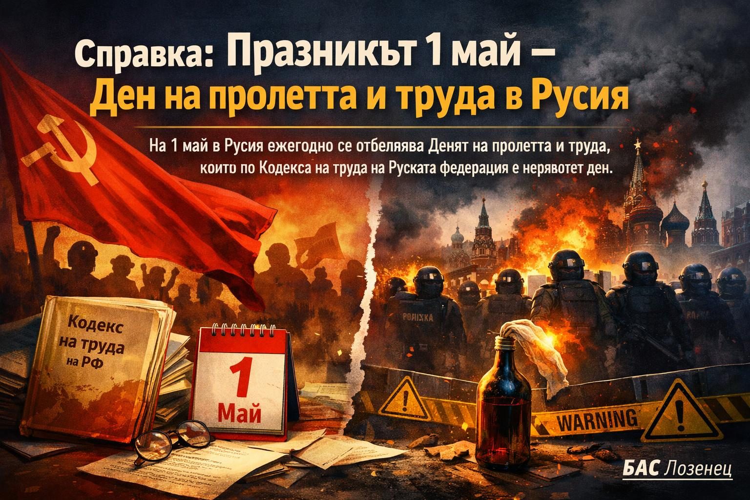 Справка: Празникът 1 май – Ден на пролетта и труда в Русия