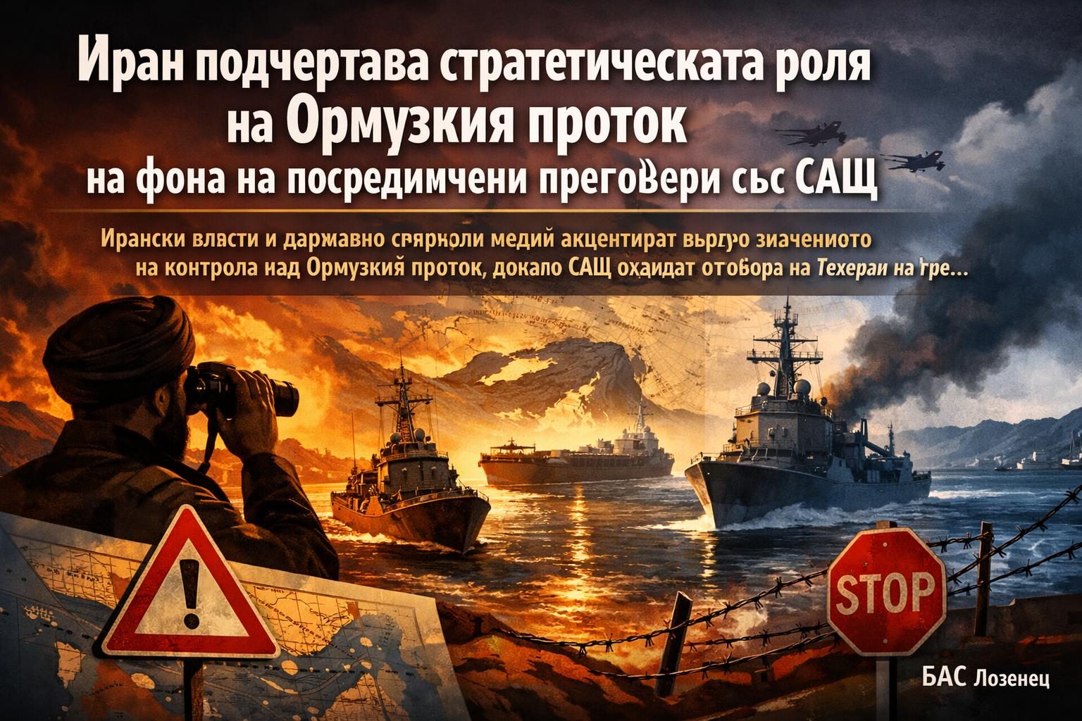 Иран подчертава стратегическата роля на Ормузкия проток на фона на посредничени преговори със САЩ