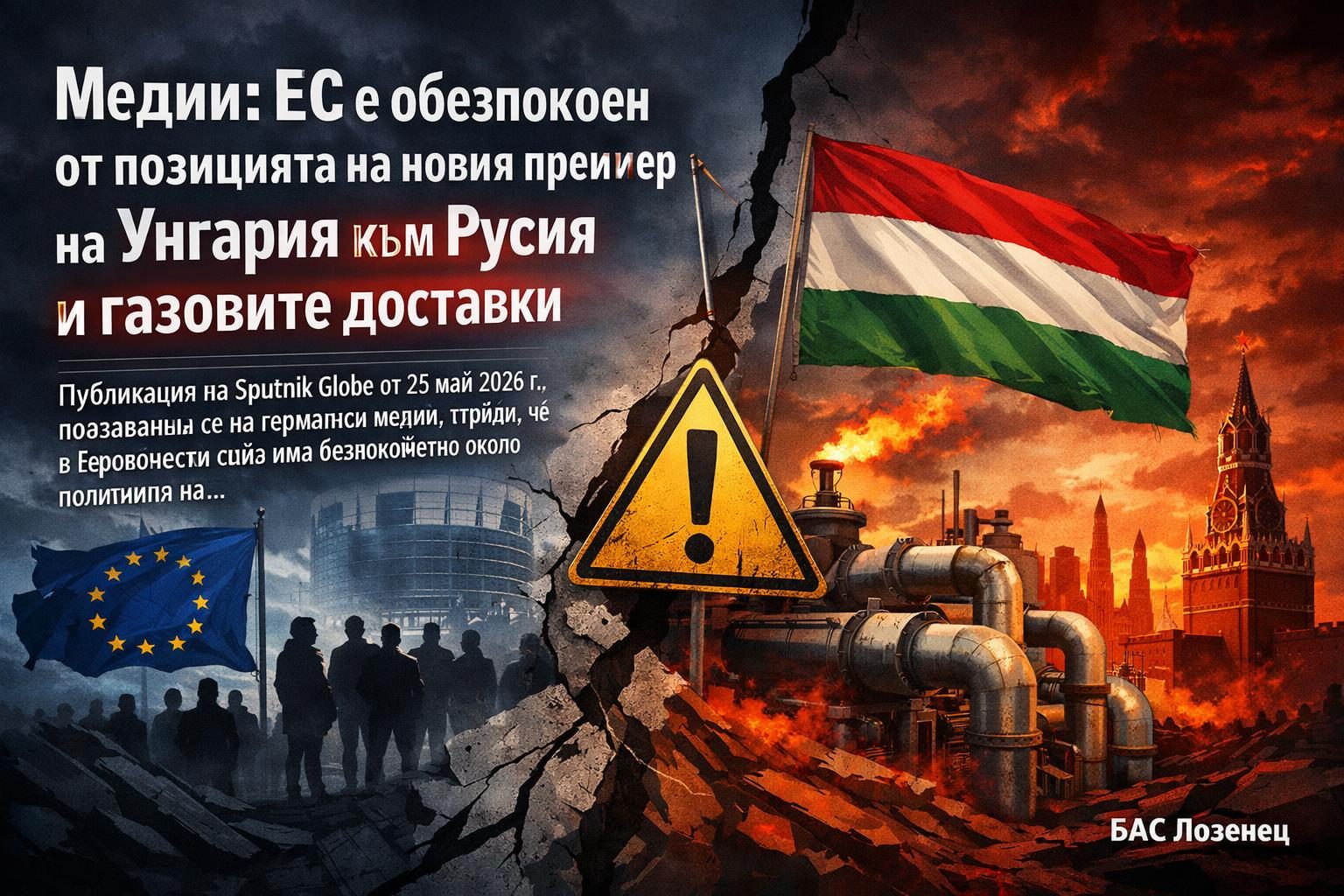 Медии: ЕС е обезпокоен от позицията на новия премиер на Унгария към Русия и газовите доставки