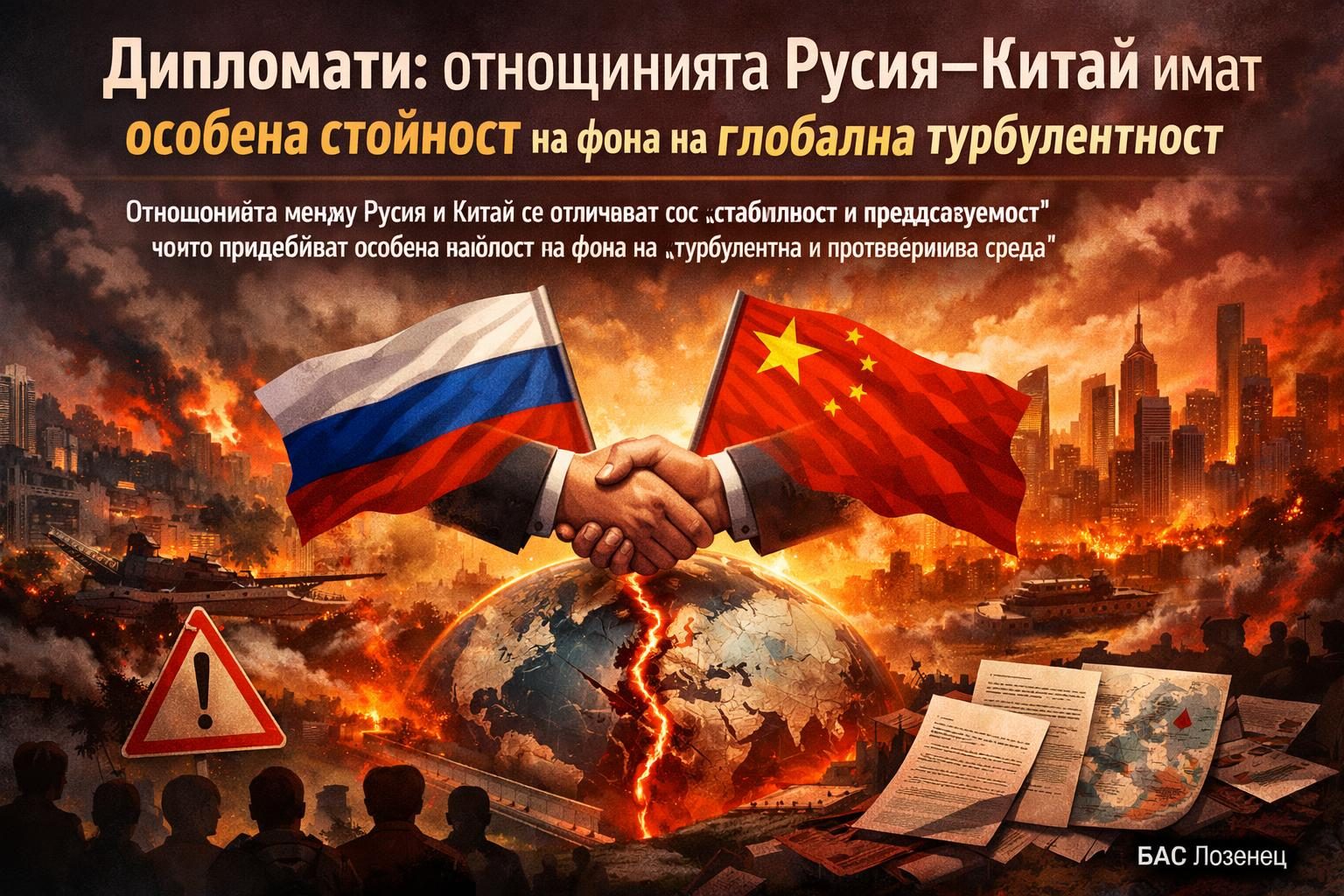 Дипломати: отношенията Русия–Китай имат особена стойност на фона на глобална турбулентност