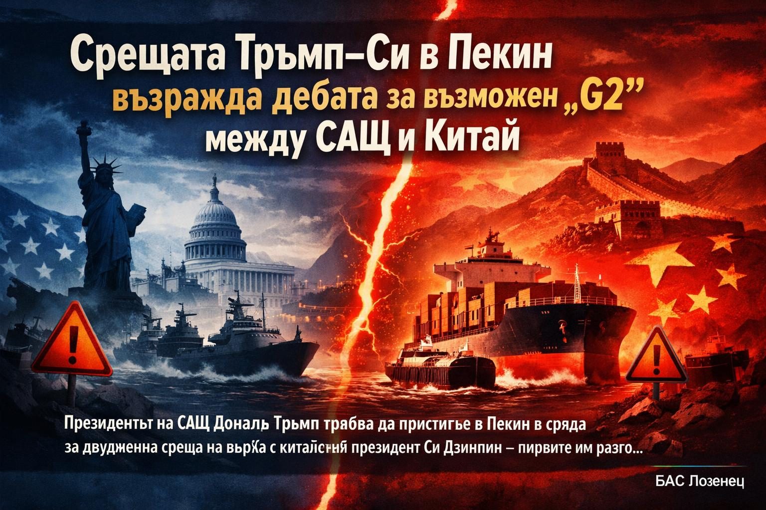 Срещата Тръмп–Си в Пекин възражда дебата за възможен „G2“ между САЩ и Китай