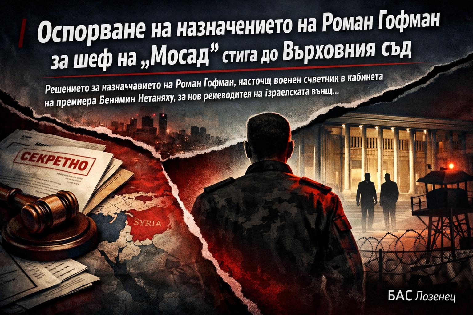 Оспорване на назначението на Роман Гофман за шеф на „Мосад“ стига до Върховния съд