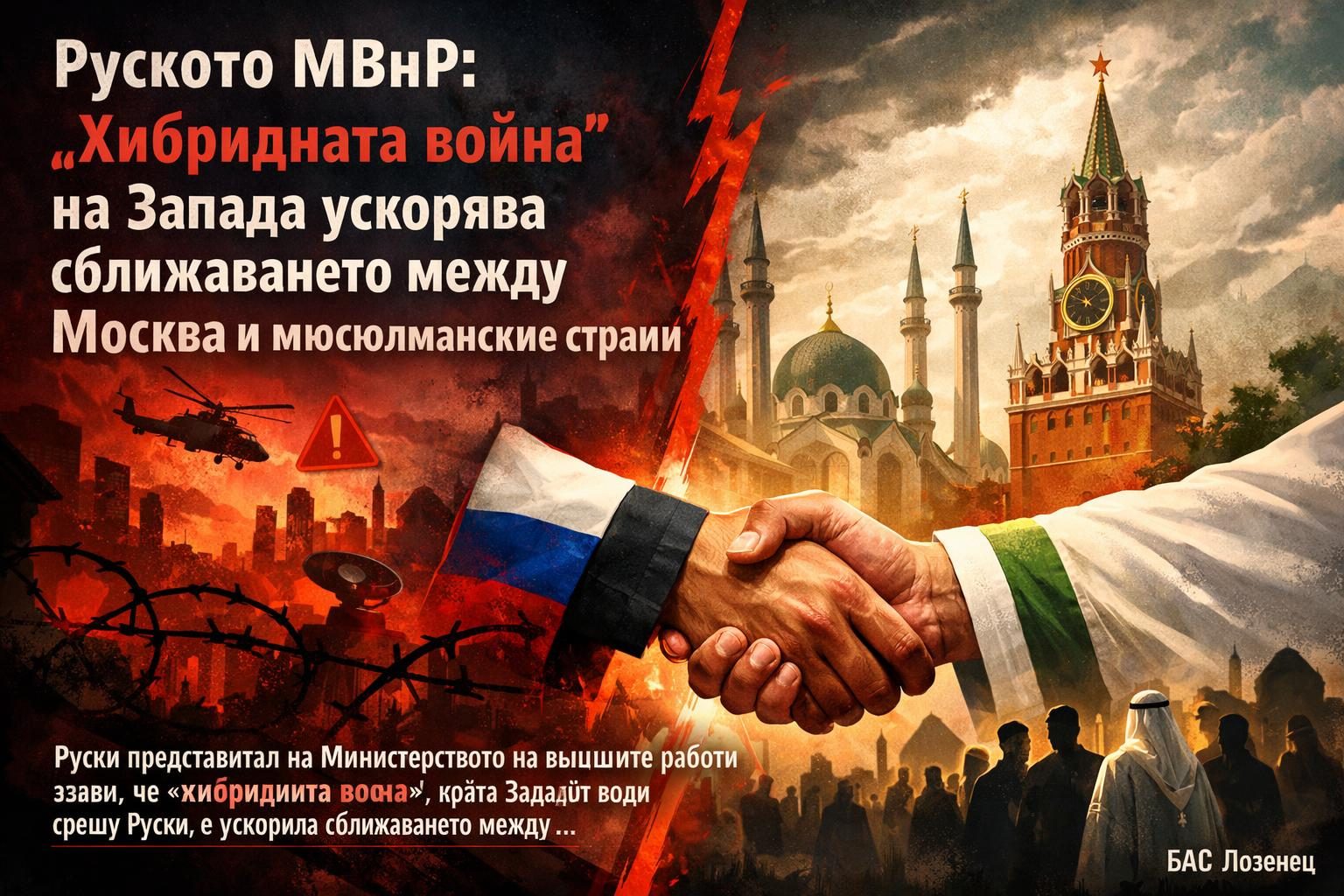 Руското МВнР: „Хибридната война“ на Запада ускорява сближаването между Москва и мюсюлманските страни