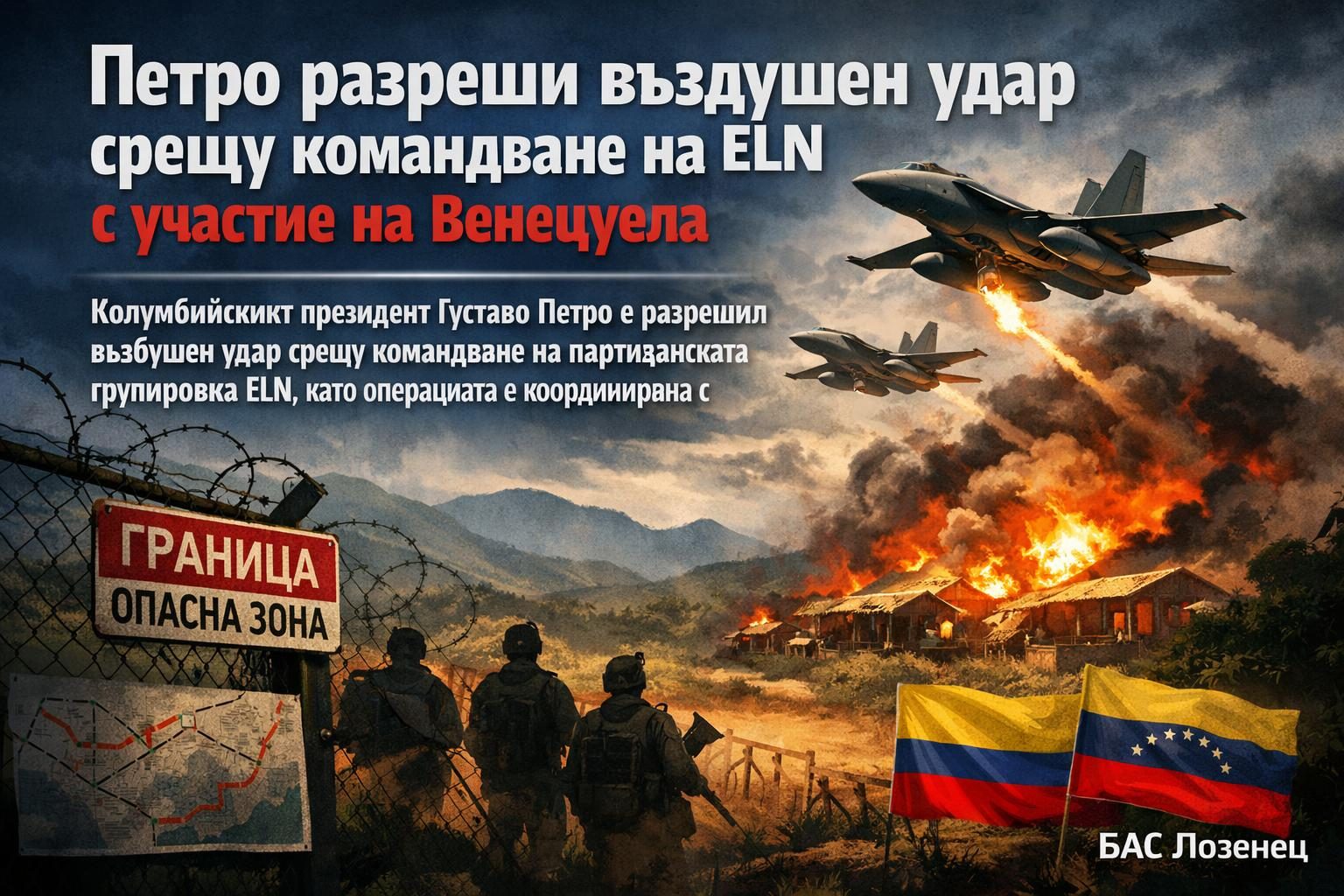 Петро разреши въздушен удар срещу командване на ELN с участие на Венецуела