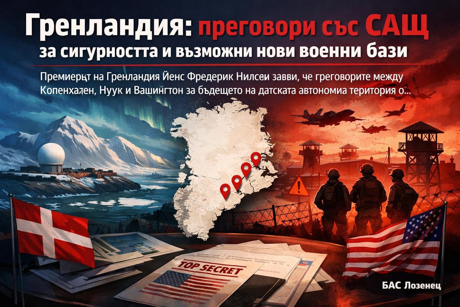 Гренландия: преговори със САЩ за сигурността и възможни нови военни бази