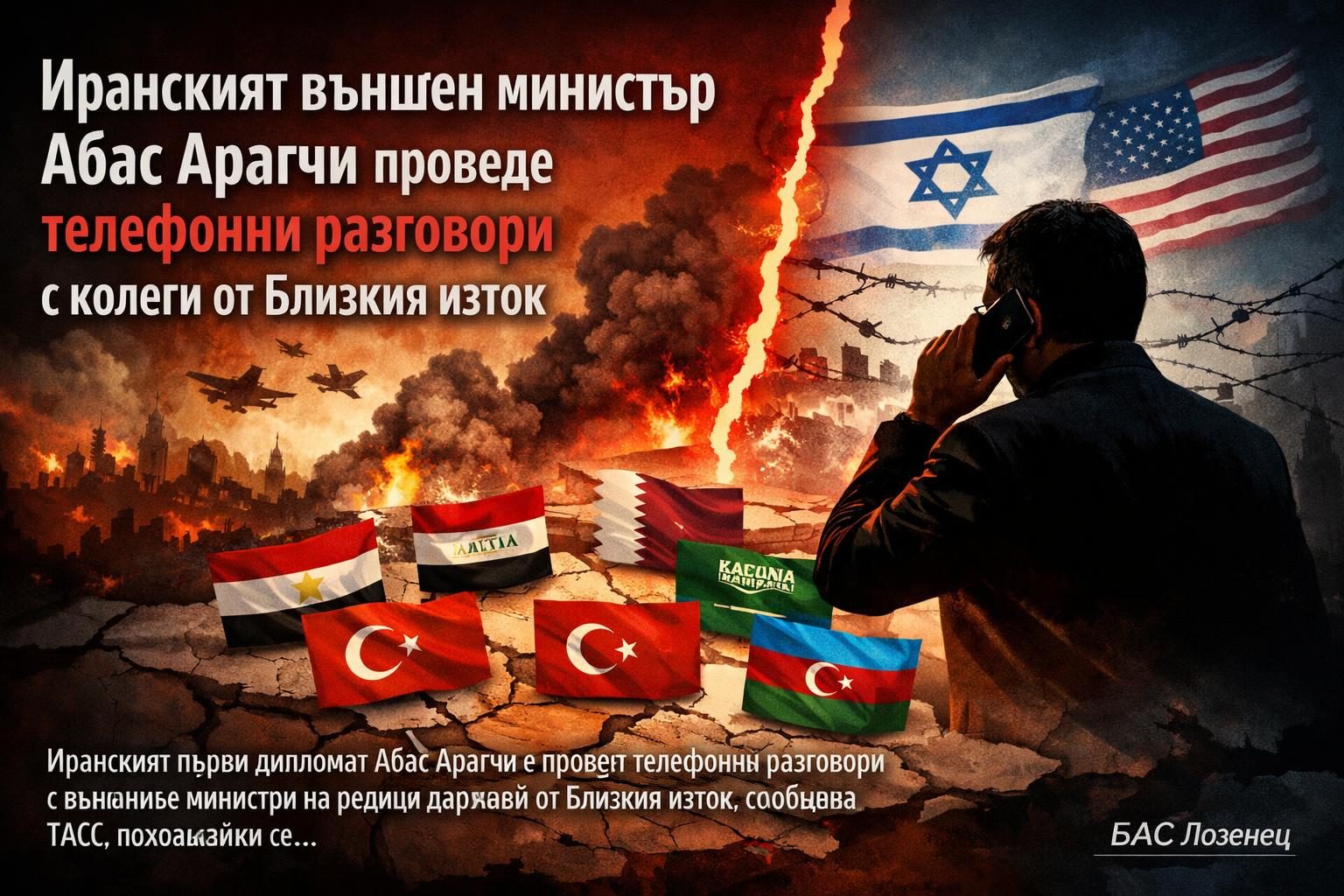 Иранският външен министър Абас Арагчи проведе телефонни разговори с колеги от Близкия изток