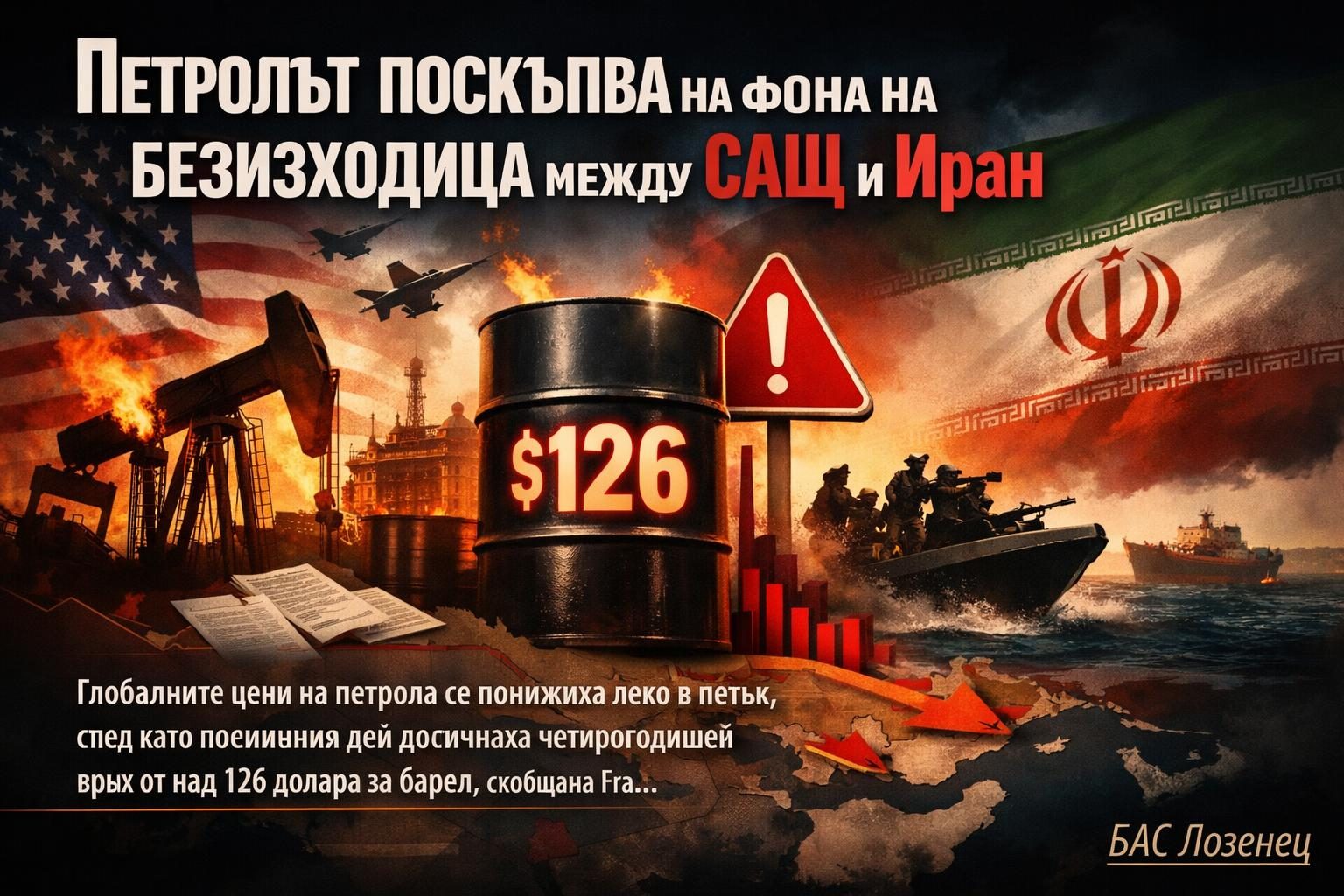 Петролът поскъпва на фона на безизходица между САЩ и Иран