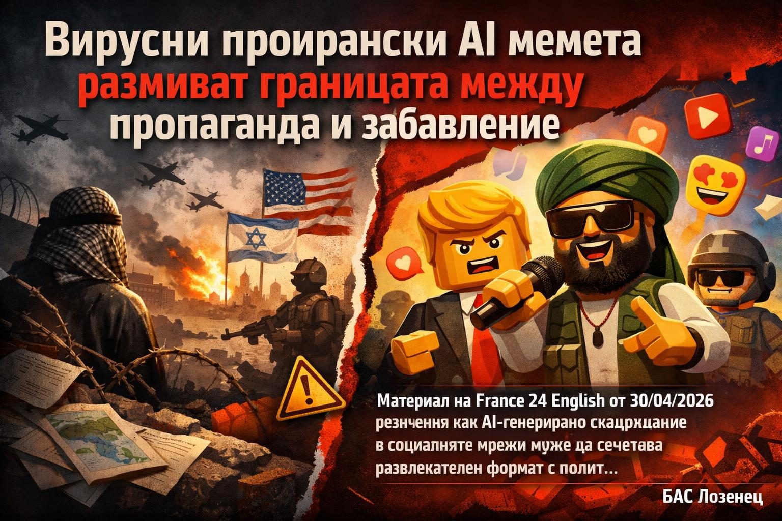 Вирусни проирански AI мемета размиват границата между пропаганда и забавление