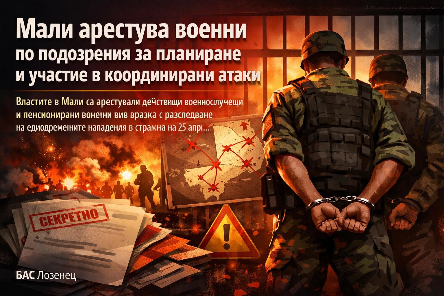 Мали арестува военни по подозрения за планиране и участие в координирани атаки