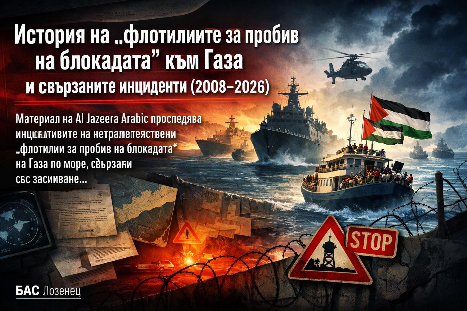 История на „флотилиите за пробив на блокадата“ към Газа и свързаните инциденти (2008–2026)