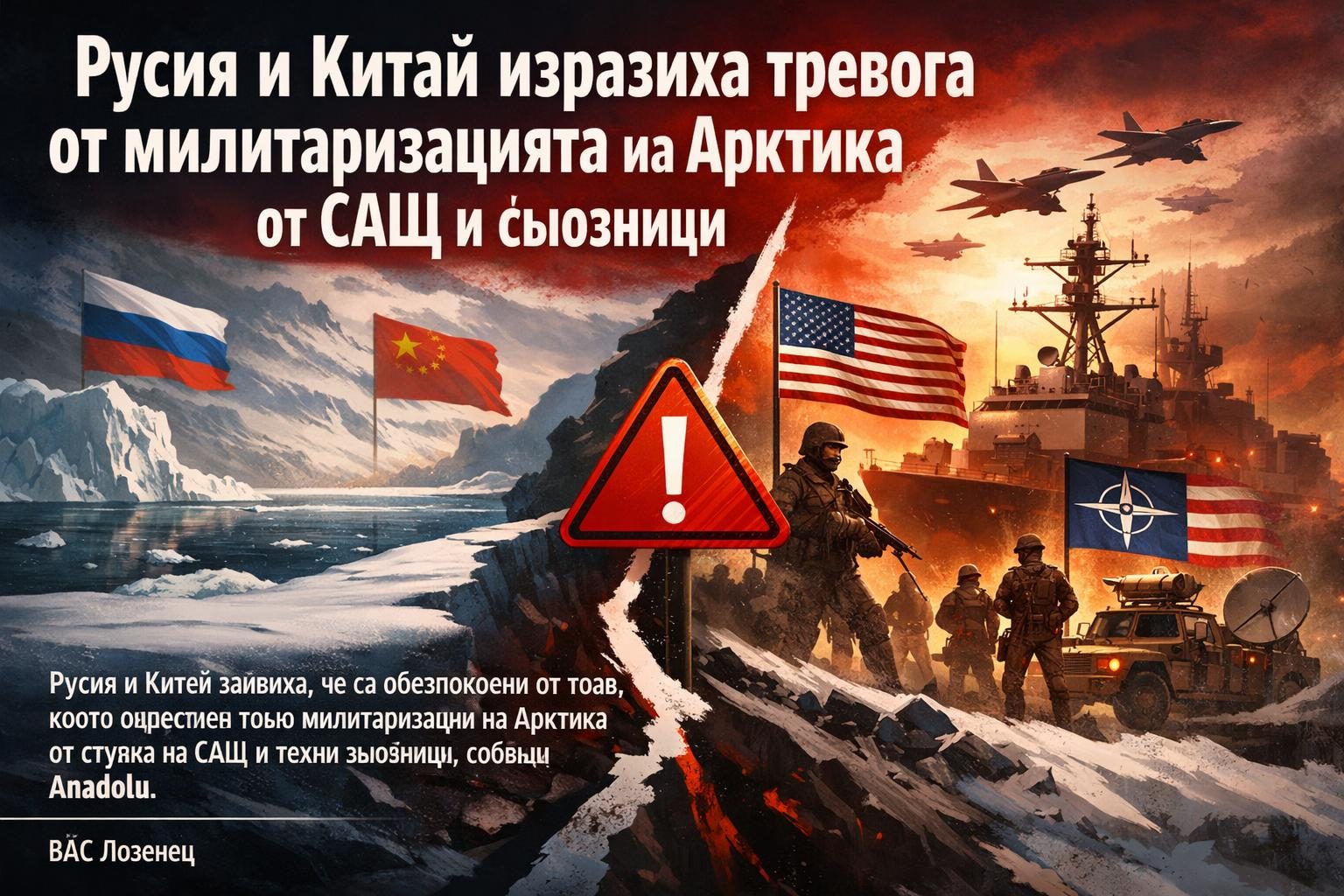 Русия и Китай изразиха тревога от милитаризацията на Арктика от САЩ и съюзници
