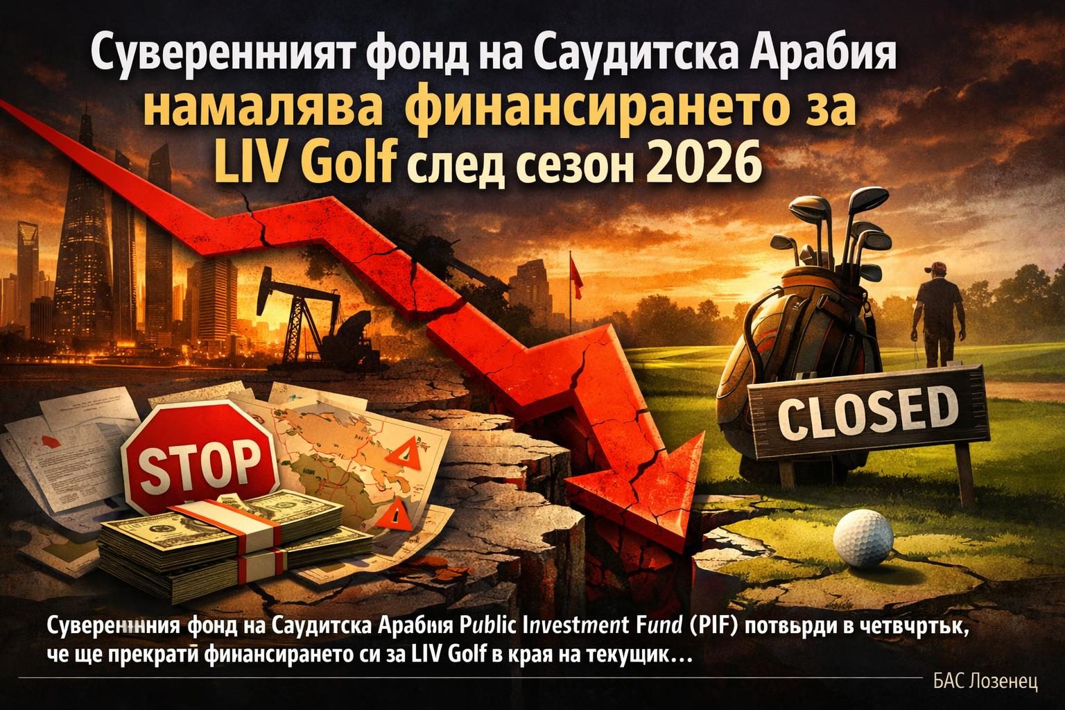 Суверенният фонд на Саудитска Арабия намалява финансирането за LIV Golf след сезон 2026