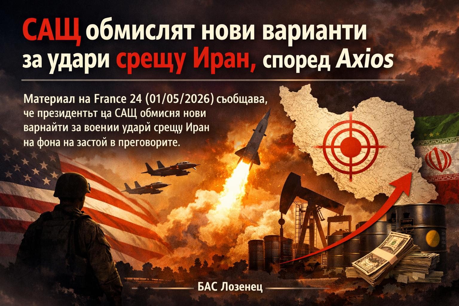 САЩ обмислят нови варианти за удари срещу Иран, според Axios