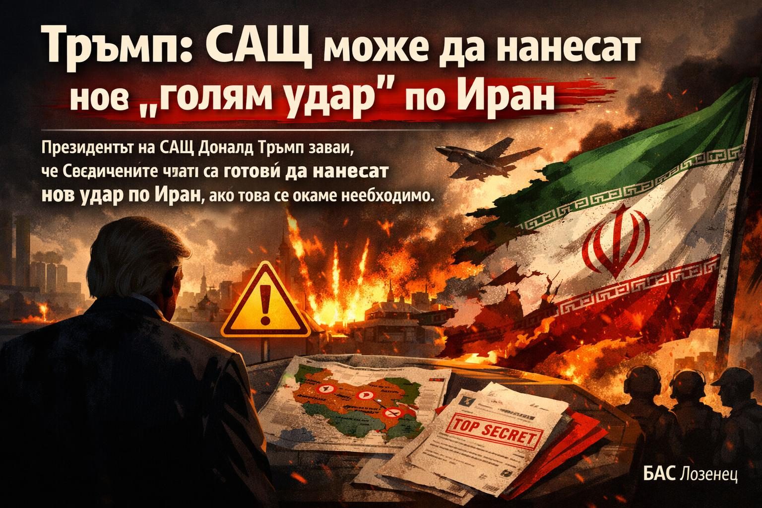 Тръмп: САЩ може да нанесат нов „голям удар“ по Иран