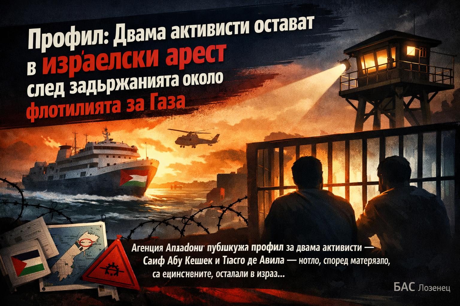 Профил: Двама активисти остават в израелски арест след задържанията около флотилията за Газа