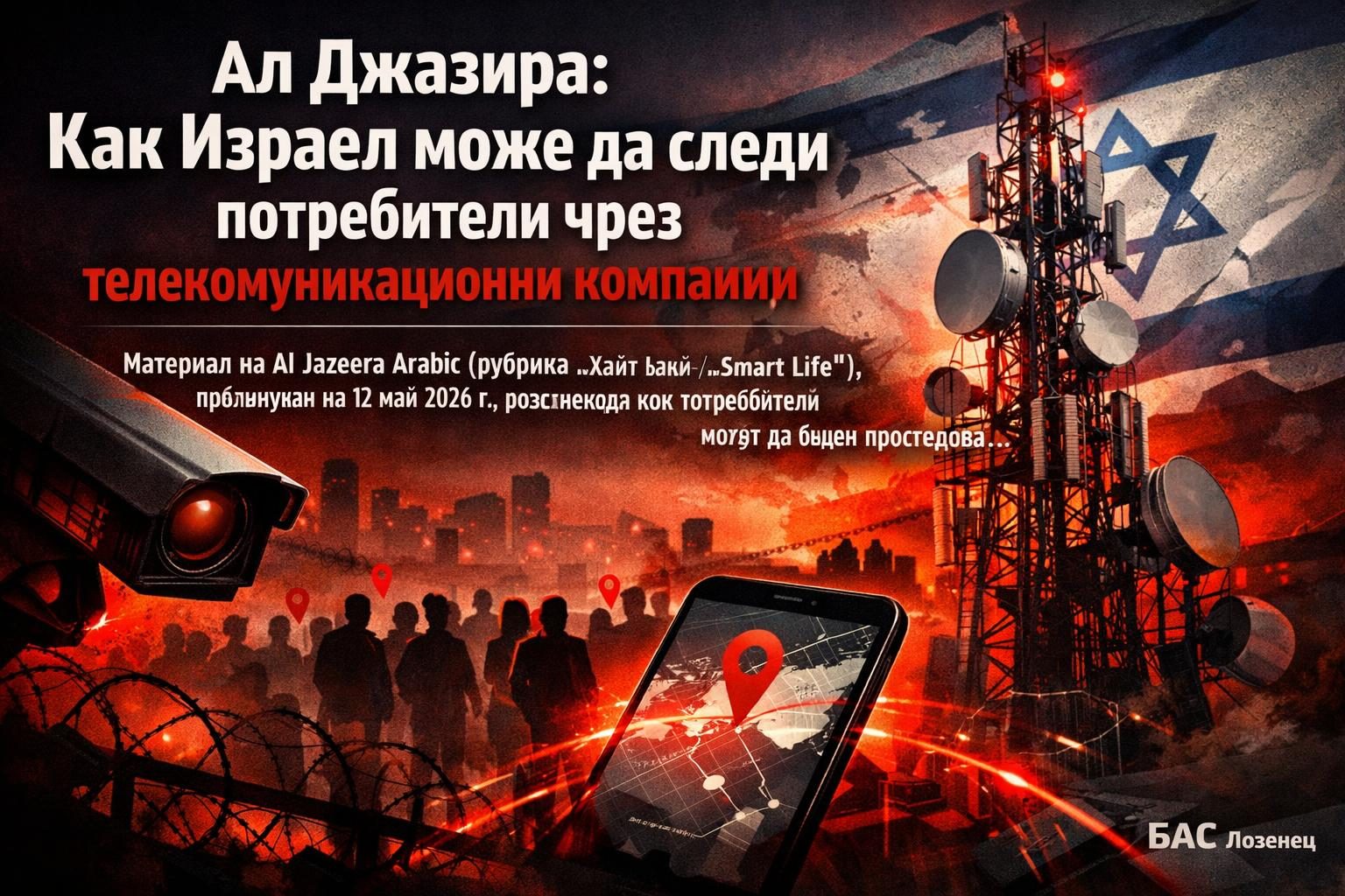 Ал Джазира: Как Израел може да следи потребители чрез телекомуникационни компании